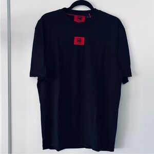 NWT HUGO x RB Black Tee with Red Logo - Mens Size S